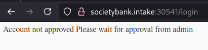 Society Bank Error